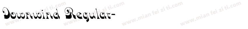Downwind Regular字体转换